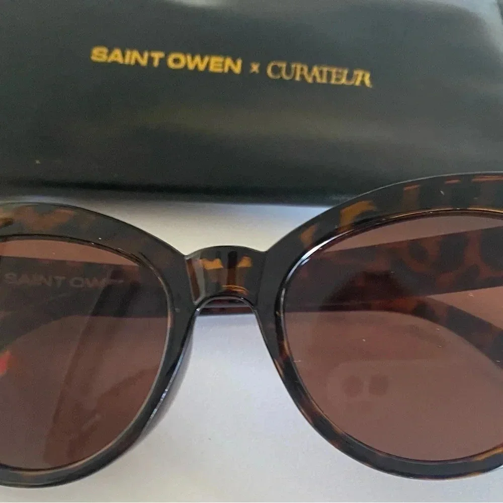 Saint Owen X Curateur Sunglasses‎ Cat Eye Tortoiseshell - New With Case